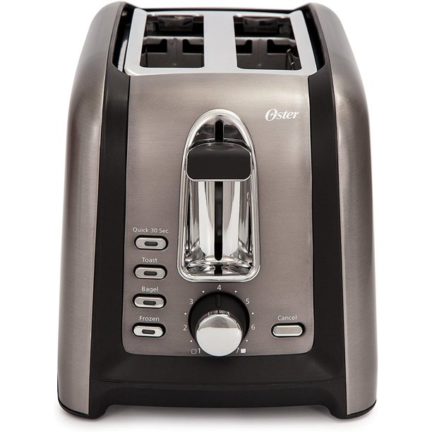 Oster TSSTTRGM2L 2Slice Extra Wide Slot Toaster Black Stainless