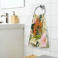 thumbnail image 6 of SKYSONIC Vintage Floral Pattern Ultra Soft 2 PCS Towel Set, Highly Absorbent Hand Towels, 16"x28" Cotton Towels for Bathroom Hotel Gym Travel, Ideal for Daily Use, 6 of 7