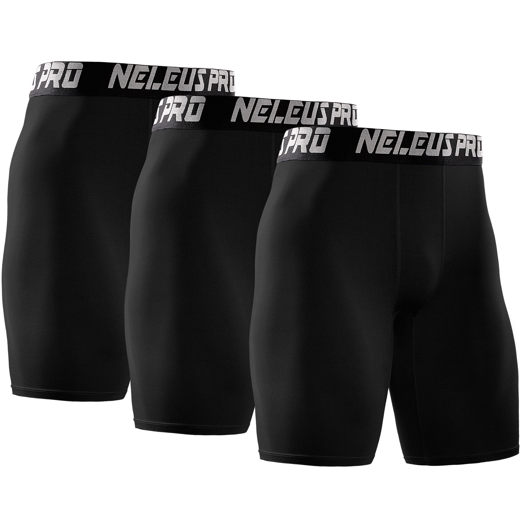 NELEUS Men's Performance Compression Shorts Athletic Workout Underwear ...
