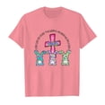 thumbnail image 4 of Shadoumai Girls Summer Graphic Tee Cute Easter Printed Short Sleeve T-Shirt Casual Top for Kids, 4 of 4