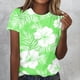 thumbnail image 1 of Fiudx Liquidación de Ahorros de Verano Camisetas de Manga Corta para Mujer con Estampado Del Día de La Independencia, 1 of 4