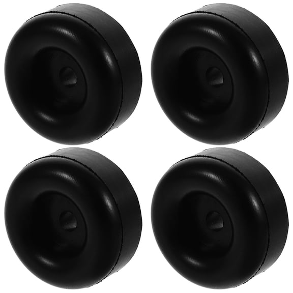 PAMINGONO Trailer Door Bumpers Black Rubber Anti-Vibration Pads for Protection 4Pcs