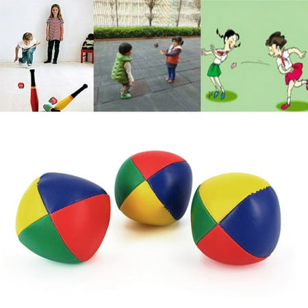 Pack of 3 Kids Funny Exercise Circus Juggling Balls Classic Bean Bag for Juggle Beginner Children Interactive