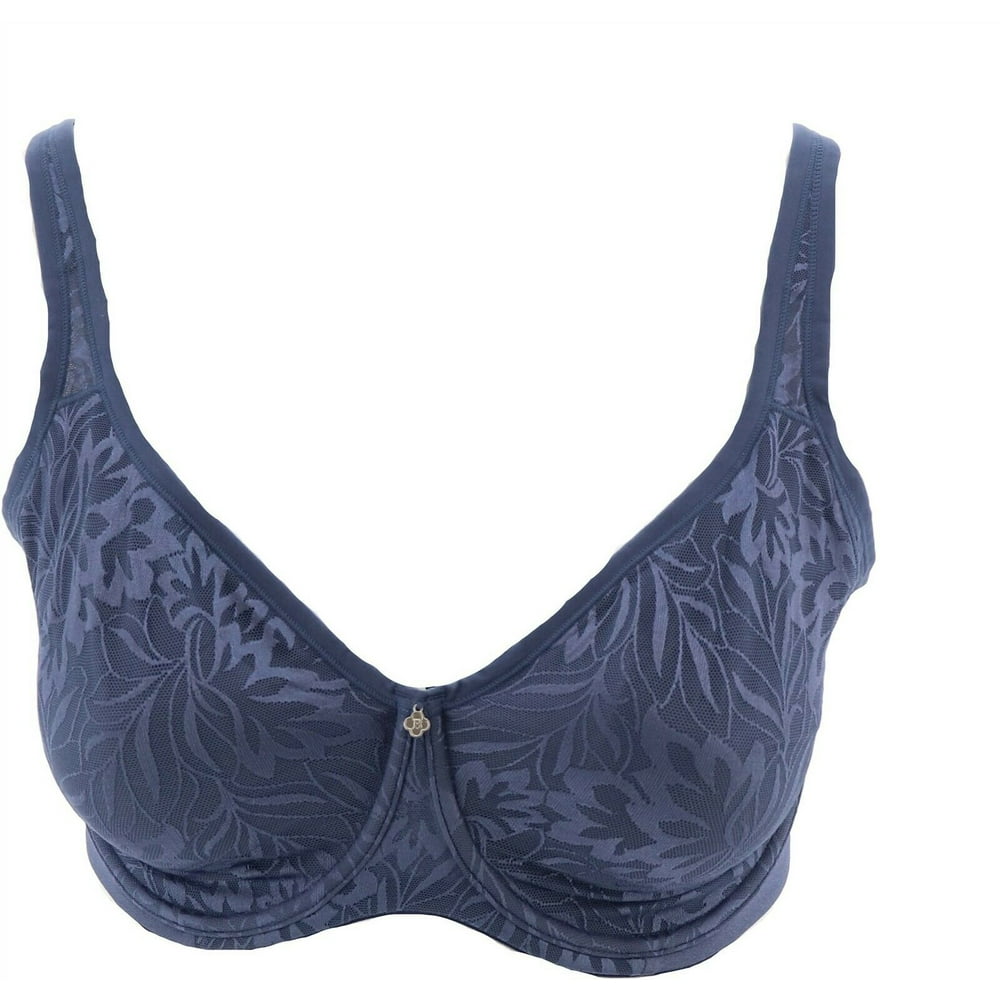 Breezies Breezies Jacquard Shine Unlined Underwire Support Bra Womens A371342