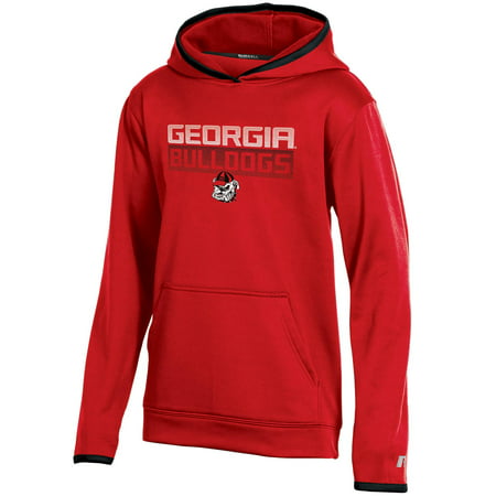 Youth Russell Red Georgia Bulldogs Pullover Hoodie