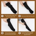 thumbnail image 5 of 3 Pair Compression Socks with Zipper for Women Thigh High Compression Stockings 20-30mmhg Support Socks for Women Men, 5 of 9