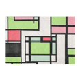 thumbnail image 7 of Yayeee Bath Rug for Bathroom Floor Non Slip Rectangle Fluffy Soft Absorbent Mat, 16"x24", Green Abstract Geometric, 7 of 7