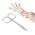 thumbnail image 4 of Ciseaux à Ongles Professionnels Flèche Courbée Acier Manucure Cuticule, 4 of 9