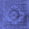 thumbnail image 1 of Ahgly Company Indoor Square Oriental Blue Industrial Area Rugs, 3' Square, 1 of 4
