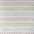 thumbnail image 6 of Laddha Home Designs Handwoven Chevron Striped Cotton Throw Pillow Cover - 18" - Green and Blue - Set, 6 of 7