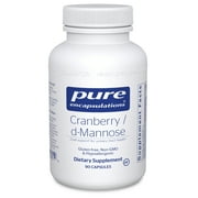 Angle View: Pure Encapsulations Cranberry/D-Mannose | Supplement Made from 100% Cranberry Fruit Solids to Support Urinary Tract Health* | 90 Capsules