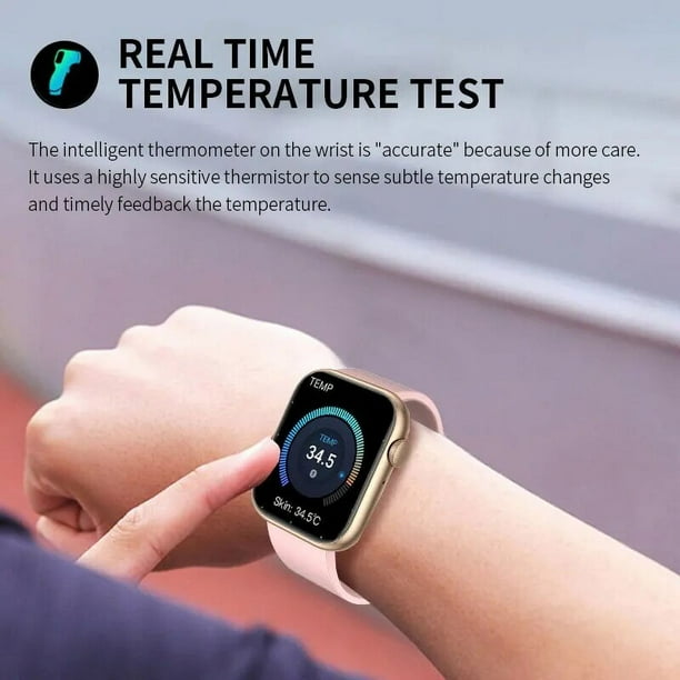 Smart Watch For Women Full Touch Screen Bluetooth Call Waterproof Watches Sport Fitness Tracker Smartwatch Lady Reloj Mujer pink 3 Walmart