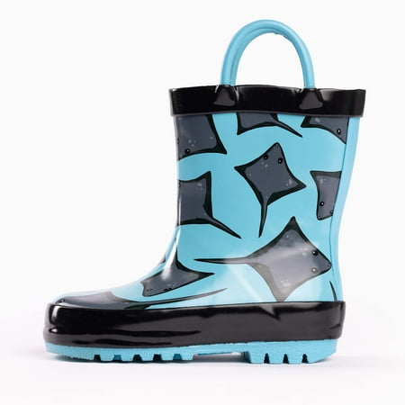 

NORTY Toddler Kids Boys Unisex Rubber Stingray Rain Boots 7 Toddler