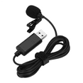 thumbnail image 3 of Universal USB Microphone Lavalier Microphone Clip-on Computer Mic Plug and Play Omnidirectional Mic,1* Lavalier microphone,Black, 3 of 8