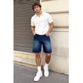 thumbnail image 4 of GINGTTO Men's Relaxed Fit Baggy Denim Shorts, 4 of 7