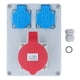 thumbnail image 1 of TICFOX-enchufe De Pared Resistente Al Agua IP44, 2 Uds., 16A, 250V, Salida UE, 1 Uds., 32A, 5 Pines, Salida CEE, Caja De Receptáculo Industrial Para Uso En Exteriores, 1 of 8