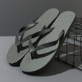 thumbnail image 2 of Wensltd Black Beach Slippers for Men Open Toe Solid Color Spring Summer Wide Width Indoor Shower Slippers Soft Daily Casual Walking Shoes, 2 of 6