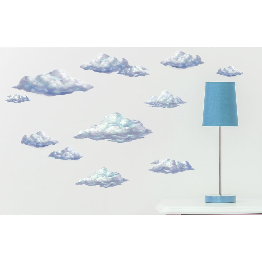 Sky Cloud Wall Decals Realistic Blue Cloud Wall Stickers Room Decor