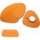 thumbnail image 1 of Juego de 8 manteles individuales redondos en PVC antideslizante, lavable y resistente al calor Naranja -, 1 of 5