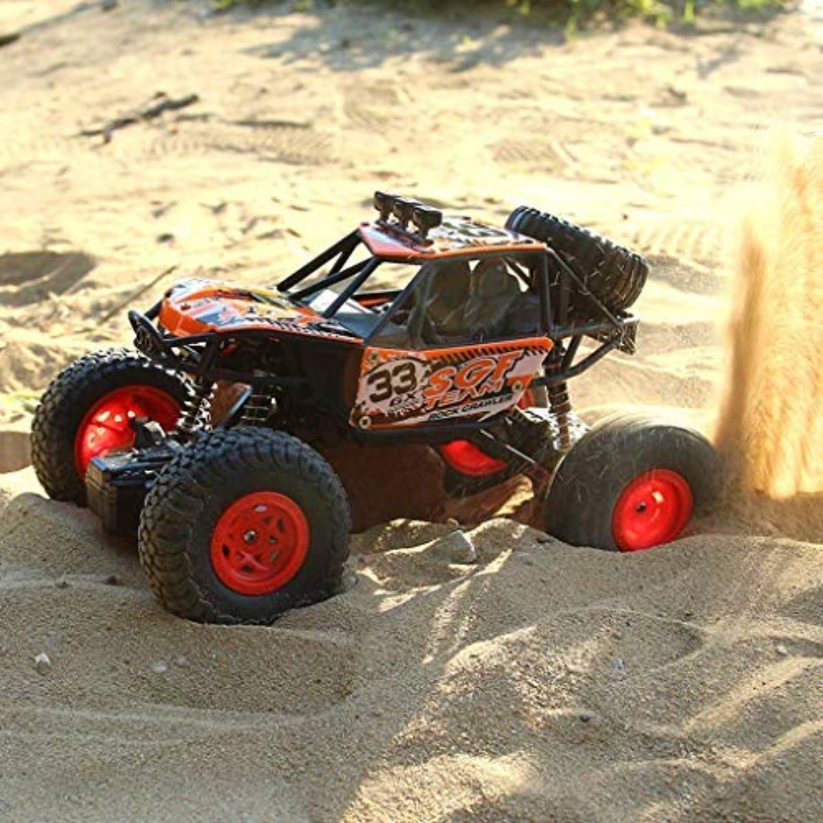 4WD RC Car for Kids, 2.4GHz High Speed Off-Road Buggy Truck, Remote Control Stunt Car Toy for Boys Girls Perfect Birthday Gifts