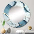 thumbnail image 4 of DESIGN ART Designart 'Abstract Geode White II' Printed Abstract Marble Wall Mirror 24in.x24in., 4 of 5
