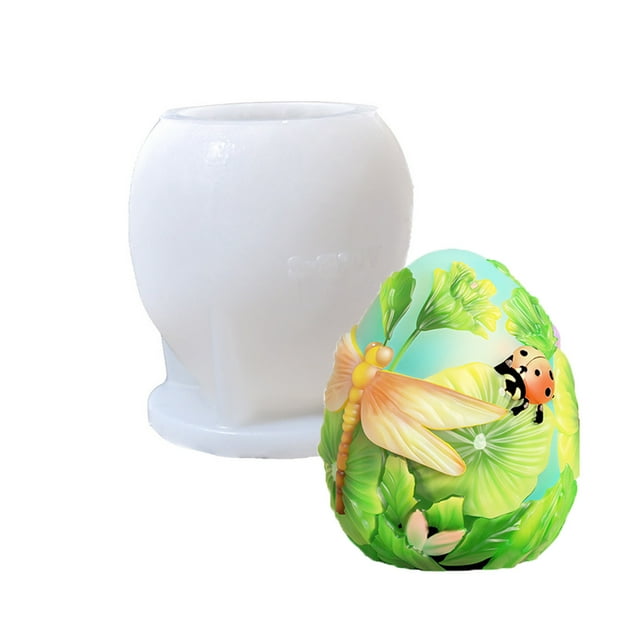 Bougie d'aromathérapie en forme de lapin de Pâques Ornements en plâtre à pétrir de Pâques Colle goutte à goutte,PENDANE,B