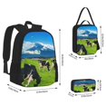 thumbnail image 2 of Balery Grazing Cows Mountain View Mochila Escolar 3 en 1 para Niños - Mochila Resistente con Lonchera Térmica y Estuche - Mochila Escolar para Niños y Niñas, 2 of 7