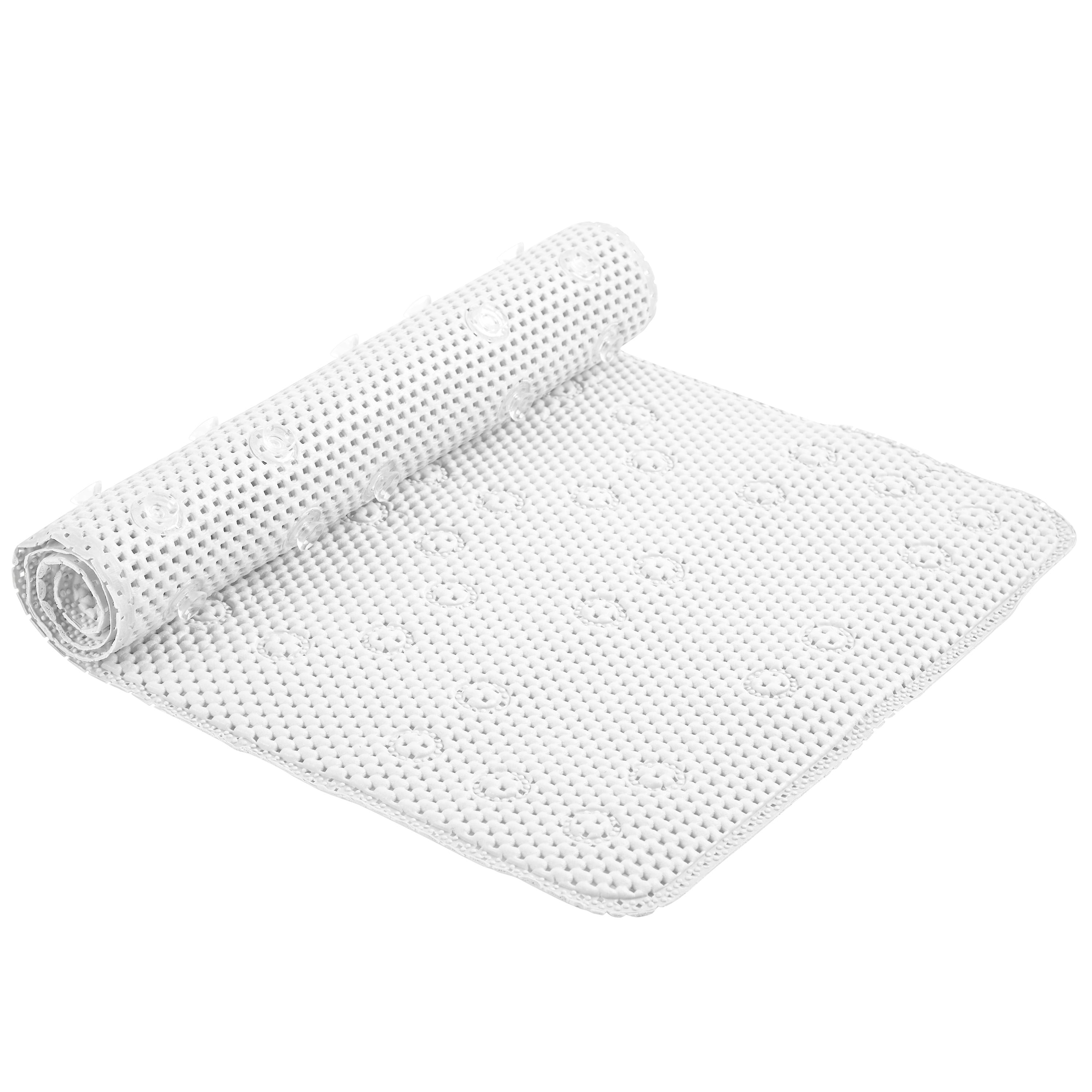 Bath Bliss Extra Long Cushioned Bath Mat in White