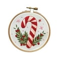 thumbnail image 4 of jifeng Christmas Embroidery Kit Christmas Pattern DIY Needlepoint Set with Instructions Candy Cane, 4 of 9