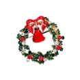 thumbnail image 2 of Broche navideño, decorativos para bolsos, mochilas, jerséis, ropa, Carillón de corona Zulema Broche, 2 of 8