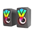 thumbnail image 3 of Mini altavoz USB luminoso para ordenador portátil RGB, altavoz multimedia, subwoofer, 3 of 5