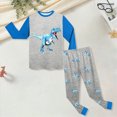 thumbnail image 3 of Toddler Baby Boy Outfit Sets Fall Winter Clothes 2T 3T 4T 5T 6T 7T 2PCS Long Sleeve 3D Dinosaur Printed T Shirts Tops Long Pants Outfits Clothes Set Kaprioy Dinosaur Pajamas Sleepwear, 3 of 4