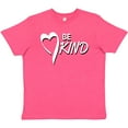 thumbnail image 3 of Inktastic Be Kind with Heart Ribbon in White Text Youth T-Shirt, 3 of 5