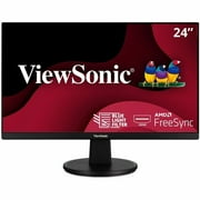 ViewSonic VA2447-MH 24 Inch Full HD 1080p Monitor with 100Hz, Ultra-Thin Bezel, AMD FreeSync, Eye Care, and HDMI, VGA Inputs for Home and Office