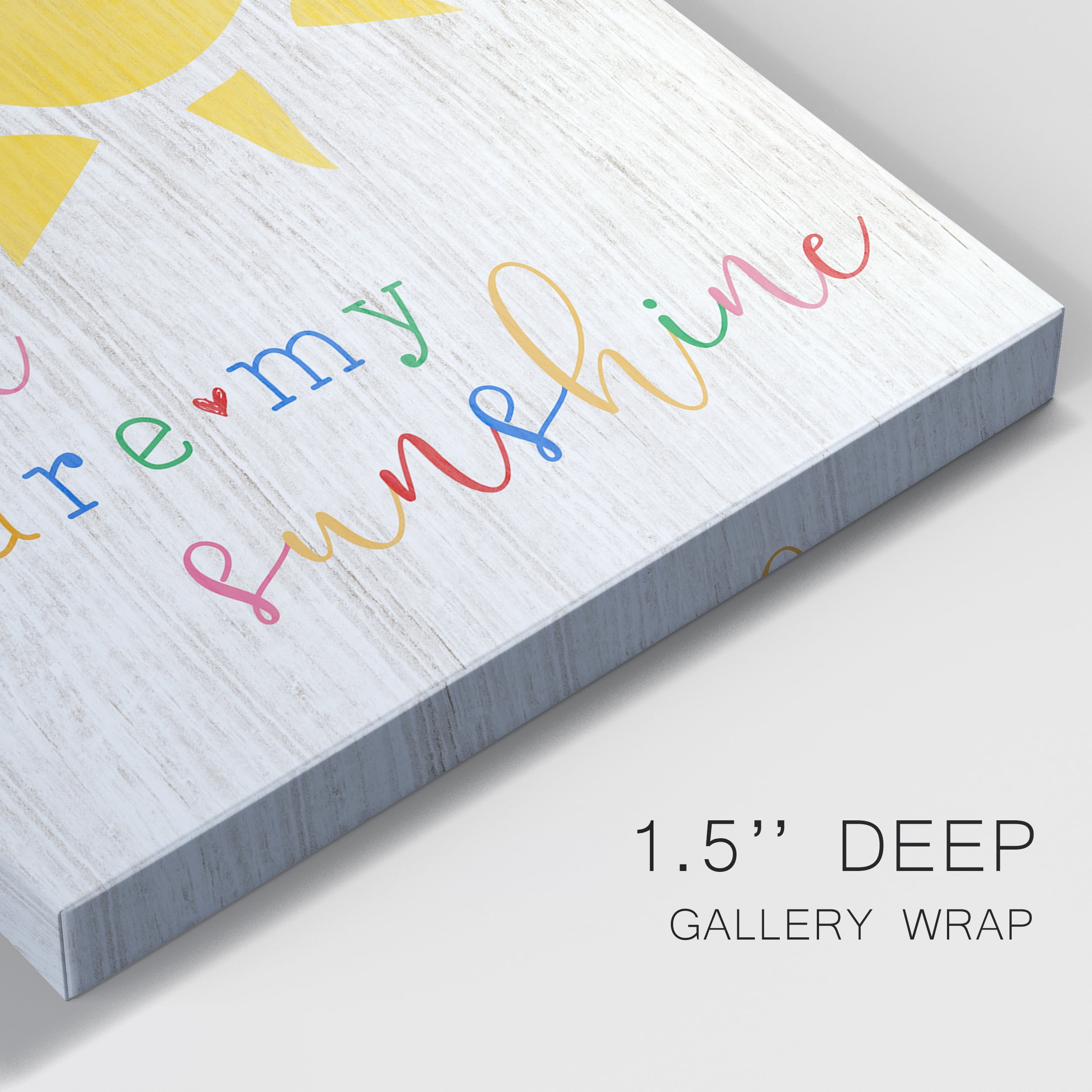 You are my Sunshine Premium Gallery Wrapped Canvas - Ready to Hang - 8 x 12