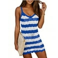 thumbnail image 7 of Hxlamzoo Women's Dress - V-Neck Tie-Back Backless Knit Beach Cover-Up with Hollow Out Design for Vacation Resort Wear, 7 of 7