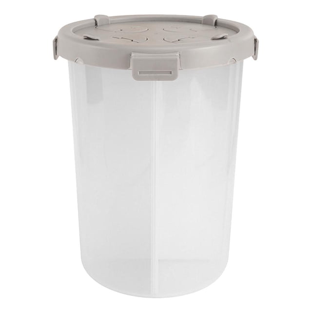 Recipiente transparente para alimentos, utensilio de cocina, recipiente hermético para almacenar alimentos, recipiente para cereales Gris 3600ml