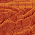 thumbnail image 5 of Home Soft Things Plush Faux Fur Throw & 2 Pillow Covers Set - Burnt Orange - 60"x80"/18"x18" Jumbo, 5 of 9
