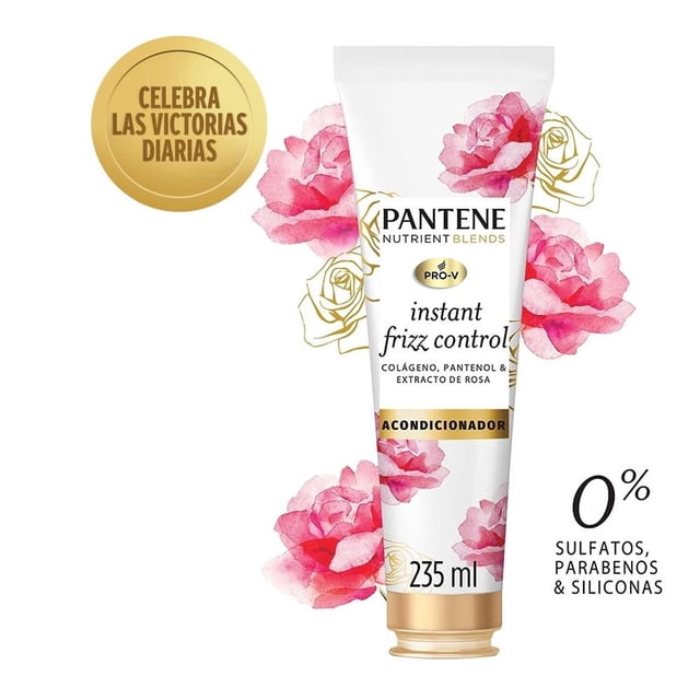 Acondicionador Pantene Pro-V nutrient blends instant frizz control 235 ml