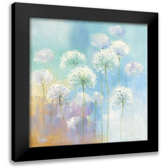 Andy 12x12 Black Modern Framed Museum Art Print Titled - Soft Garden