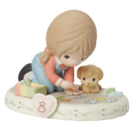- Precious Moments Growing Grace Age Eight Brunette Porcelain Figurine