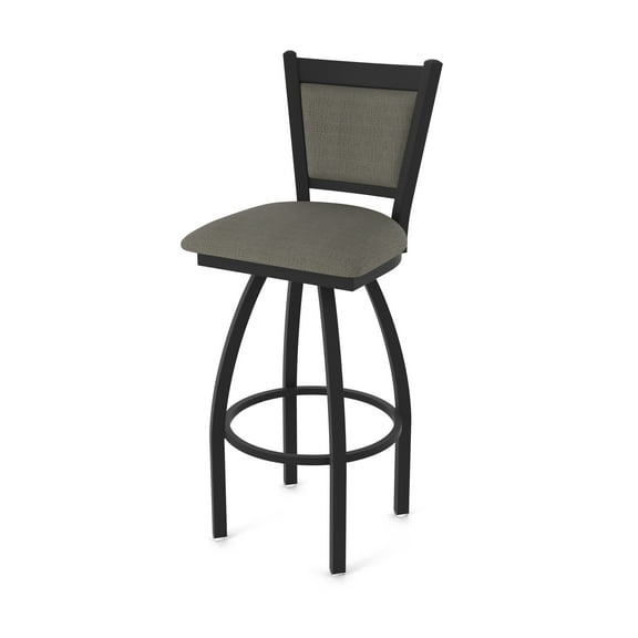 870 Hadleigh 25" Swivel Counter Stool with Black Wrinkle Finish and Graph Chalice Seat and Back