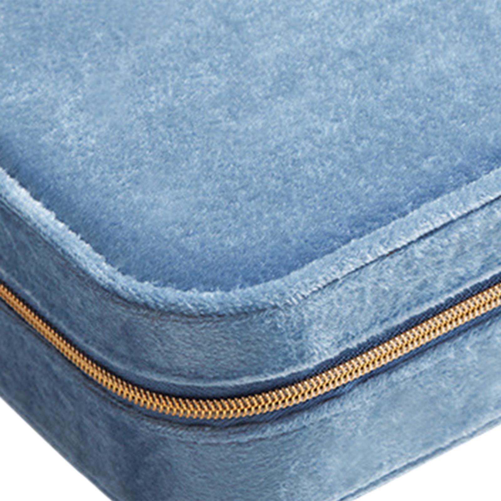 FVDPWYE Earrings Organizer Jewelry Showcase ,Travel Storage Case Chic with Hanging Hooks blue