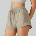thumbnail image 1 of MKLEKYY Pantalones Cortos Casuales de Yoga de Verano para Mujer con Bolsillos, Ajuste Holgado, Antirozaduras y Diseño de Dos Piezas para Correr y Hacer Ejercicio., 1 of 4