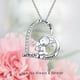 thumbnail image 5 of Collar con colgante de cadena con forma de clavícula de conejo pequeño y letras incrustadas en forma de corazón, para mujer, 5 of 7