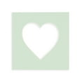 thumbnail image 2 of Honeydew Acid Free 7x7 Heart Picture Frame Mat with White Core Bevel Cut for 4x5 Pictures - Fits, 2 of 3