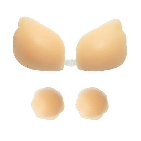 Women Sexy Invisible Bra Self-Adhesive Lift Silicone Sticky Push Up Strapless Backless Reusable Bras