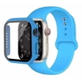 thumbnail image 1 of Correa de Silicona con Funda Protectora de Cristal para Apple Watch, Compatible con Todas las Series, 1 of 4