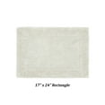 thumbnail image 3 of Better Trends 17" x 24" Premium Bathroom Rugs 100% Cotton Soft Reversible Tufted Bath Mat Water Absorbent Bath Rug Ideal for Bathroom Shower and Tub Use (Ivory) Edge Collection, 3 of 4