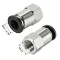 thumbnail image 2 of Adaptador de accesorio de tubo de empuje para conectar, conector de tubo recto hembra de 8 mm OD x 1/8PT, 2 piezas, 2 of 3